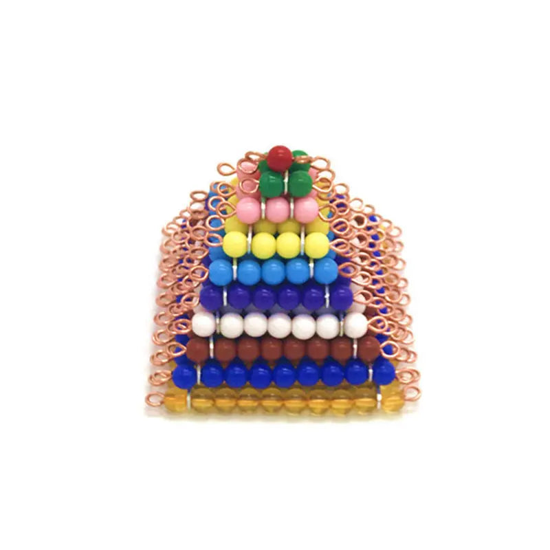 Montessori Números 1-9 | Juguete educativo internacional que combina cuentas de colores y tablero numérico para enseñar matemáticas básicas. Ideal para desarrollar habilidades de conteo, coordinación y aprendizaje prác
