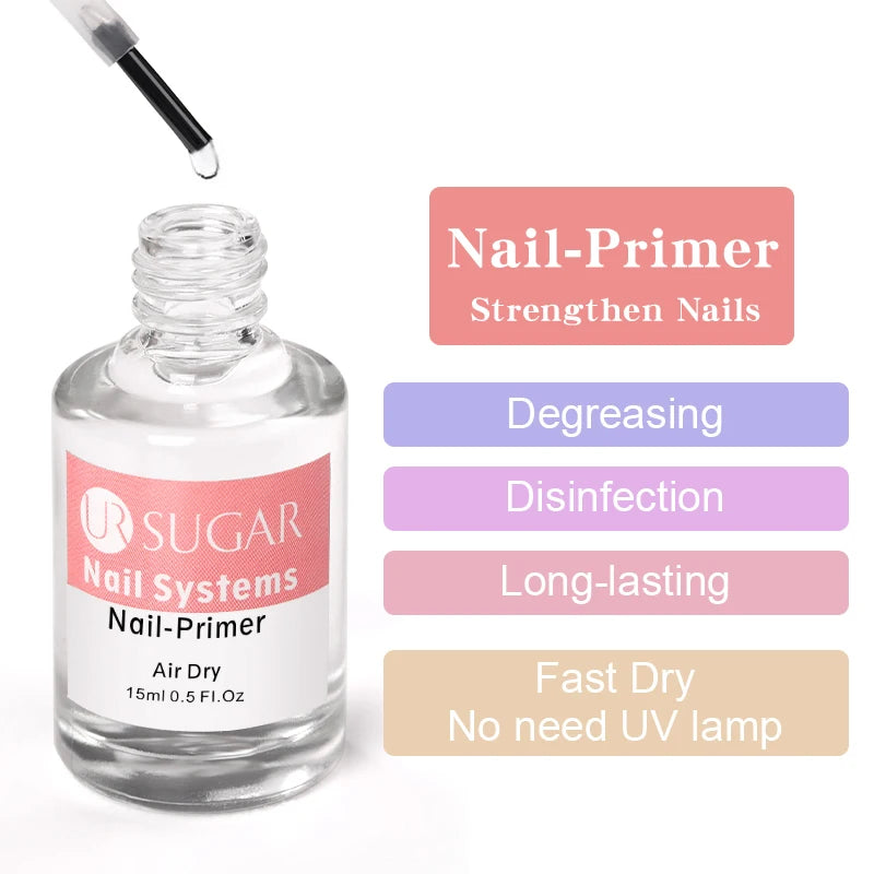 UR SUGAR Nail Dehydrate Oil 15ml | Preparador de uñas profesional que elimina grasa y humedad, mejorando la adhesión de acrílicos, polygel y esmaltes. Evita levantamientos y prolonga la duración de tu manicura.