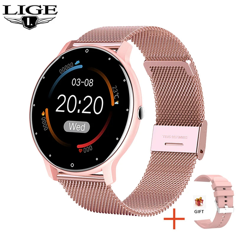 Elegancia y tecnología en tu muñeca
El Smartwatch LIGE 2025 para Mujer combina diseño moderno y pantalla táctil completa con funciones deportivas y de salud. Compatible con Android e iOS, es resistente al agua IP67 y perf