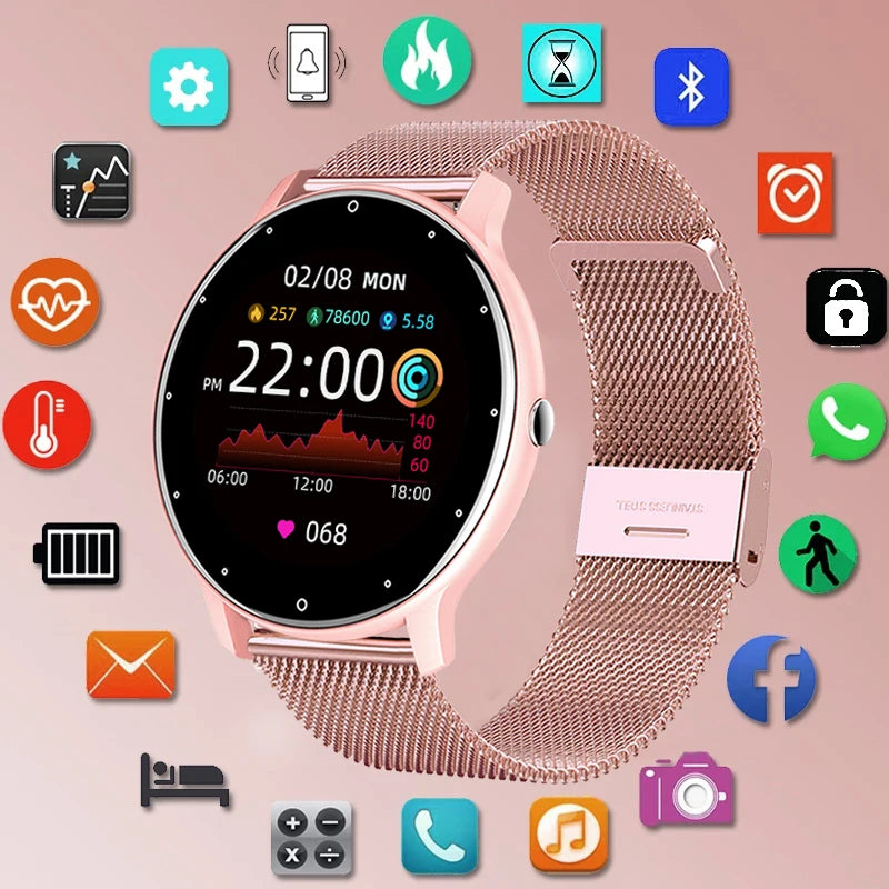 Elegancia y tecnología en tu muñeca
El Smartwatch LIGE 2025 para Mujer combina diseño moderno y pantalla táctil completa con funciones deportivas y de salud. Compatible con Android e iOS, es resistente al agua IP67 y perf