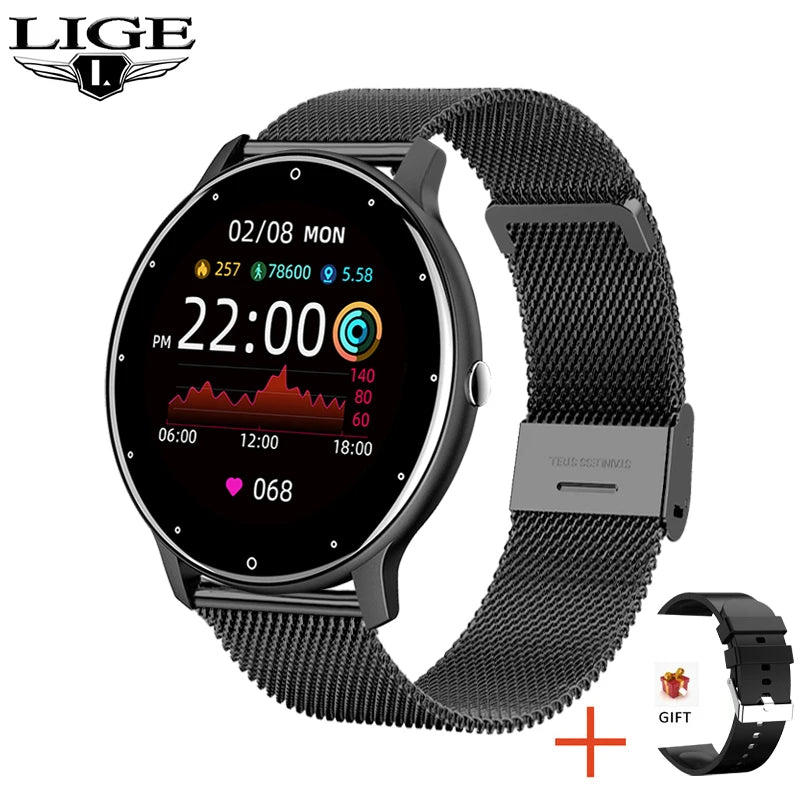 Elegancia y tecnología en tu muñeca
El Smartwatch LIGE 2025 para Mujer combina diseño moderno y pantalla táctil completa con funciones deportivas y de salud. Compatible con Android e iOS, es resistente al agua IP67 y perf