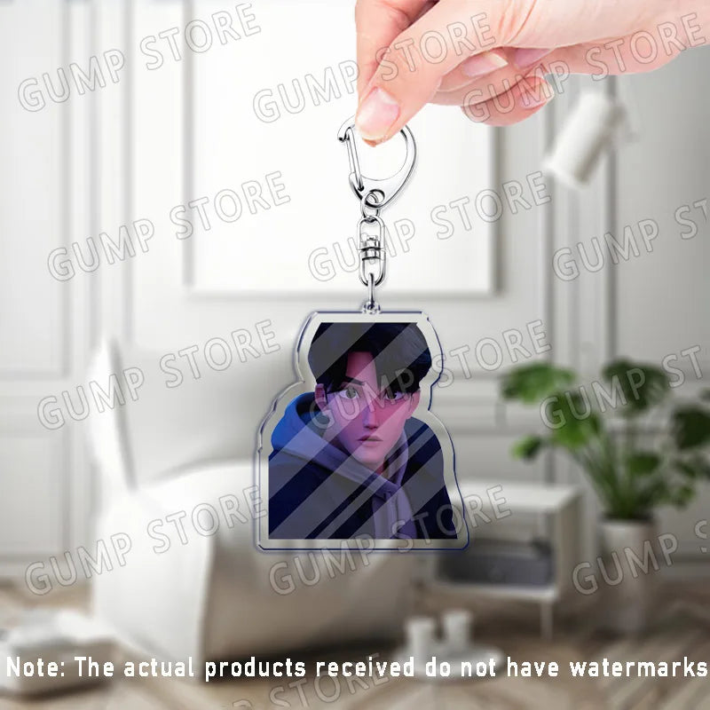 Llavero K-Pop Demon Hunters | Accesorio divertido y coleccionable con personajes Huntrix, Saja, Rumi, Zoey, Jinu y Derpy Tiger. Ideal como regalo, adorno para mochilas o llaves, perfecto para fans que quieren mostrar su estil
