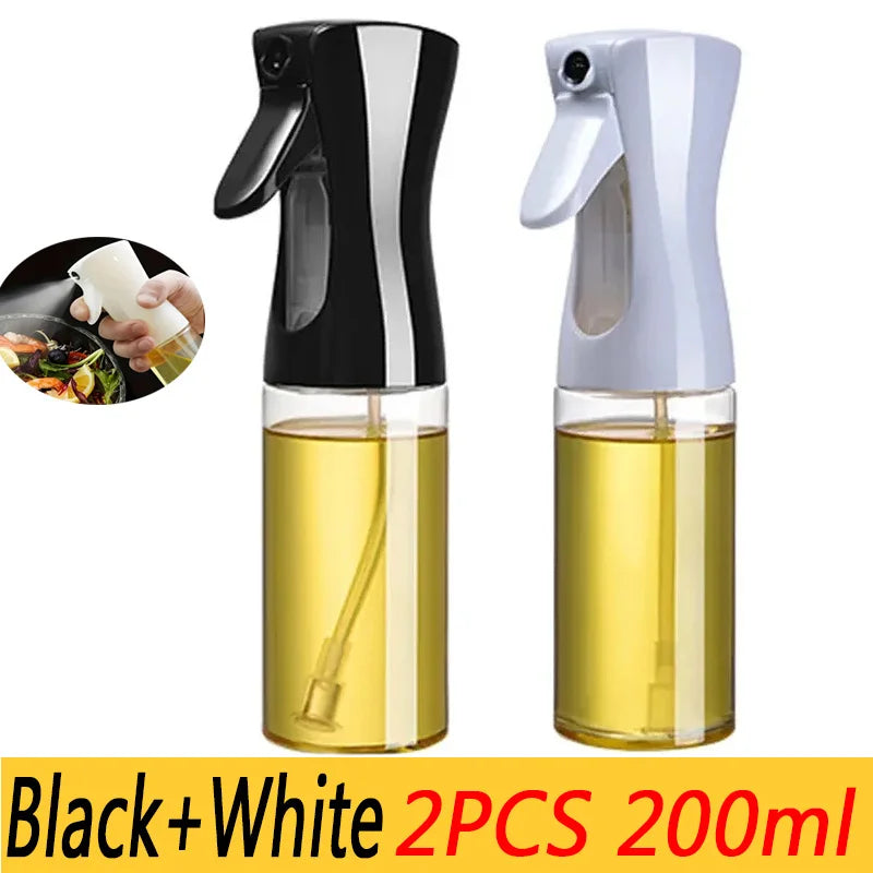 “Botella Pulverizadora de Aceite y Vinagre 200/300/500ml | Ideal para Cocina, Barbacoa y Horneado, Permite Rociar Aceite de Oliva y Otros Líquidos de Forma Uniforme, Incluye Cepillo para Mayor Comodidad.”