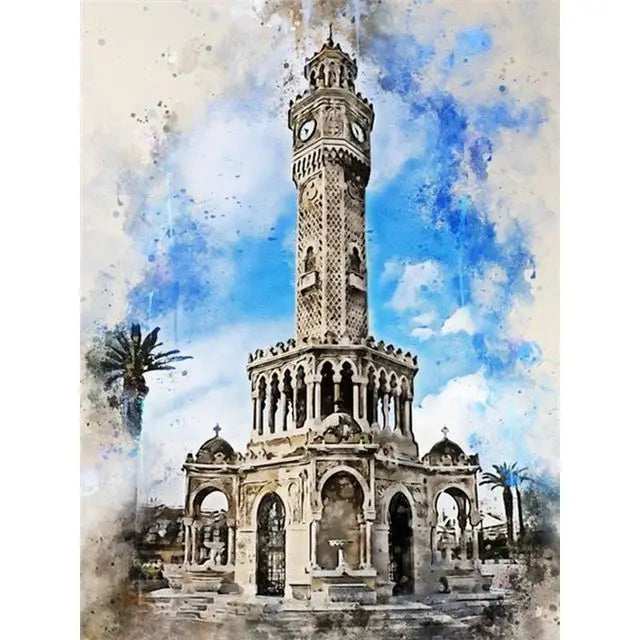 “Lienzo Decorativo de Edificios Famosos del Mundo | Pintura Escénica de Ciudad y Paisaje Urbano, Impresión en Póster para Pared, Arte Moderno para Sala de Estar y Hogar.”