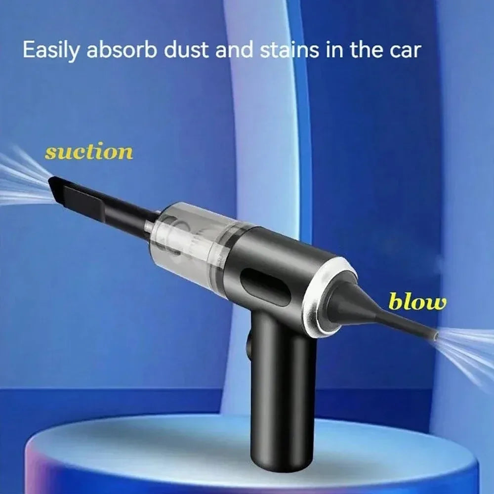 Aspiradora combinada de succión y soplado integrada 3 en 1, aspiradora doméstica con carga USB, puedes usarla en tu automóvil y más.