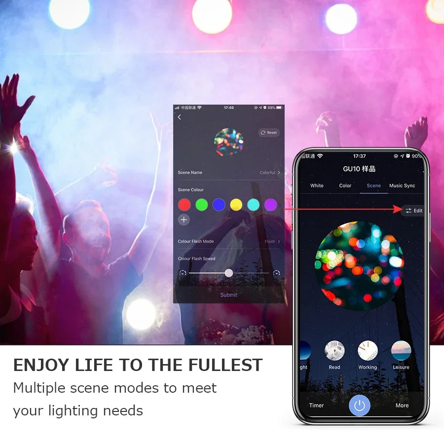¡Transforma tu hogar con iluminación inteligente y personalizada! Las bombillas LED inteligentes Tuya WiFi GU10 ofrecen una experiencia de iluminación totalmente nueva.