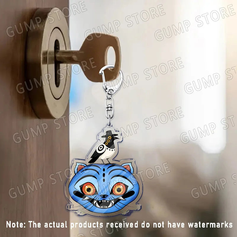 Llavero K-Pop Demon Hunters | Accesorio divertido y coleccionable con personajes Huntrix, Saja, Rumi, Zoey, Jinu y Derpy Tiger. Ideal como regalo, adorno para mochilas o llaves, perfecto para fans que quieren mostrar su estil