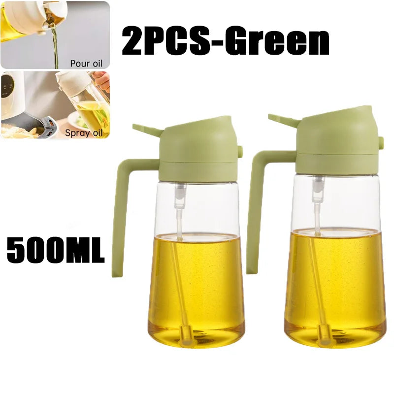 “Botella Pulverizadora de Aceite y Vinagre 200/300/500ml | Ideal para Cocina, Barbacoa y Horneado, Permite Rociar Aceite de Oliva y Otros Líquidos de Forma Uniforme, Incluye Cepillo para Mayor Comodidad.”