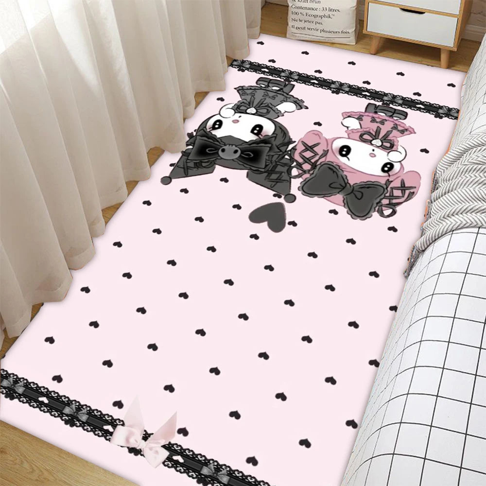 Alfombra de animación Disney MINISO Sanrio Kuromi para el hogar, sala de estar, dormitorio, sofá.