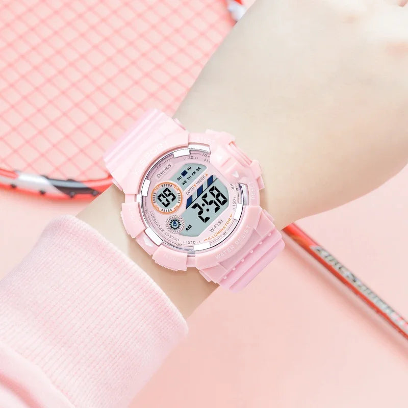 Relojes digitales LED Luminoso de moda para niños y niñas, estudiantes, reloj deportivo con alarma.