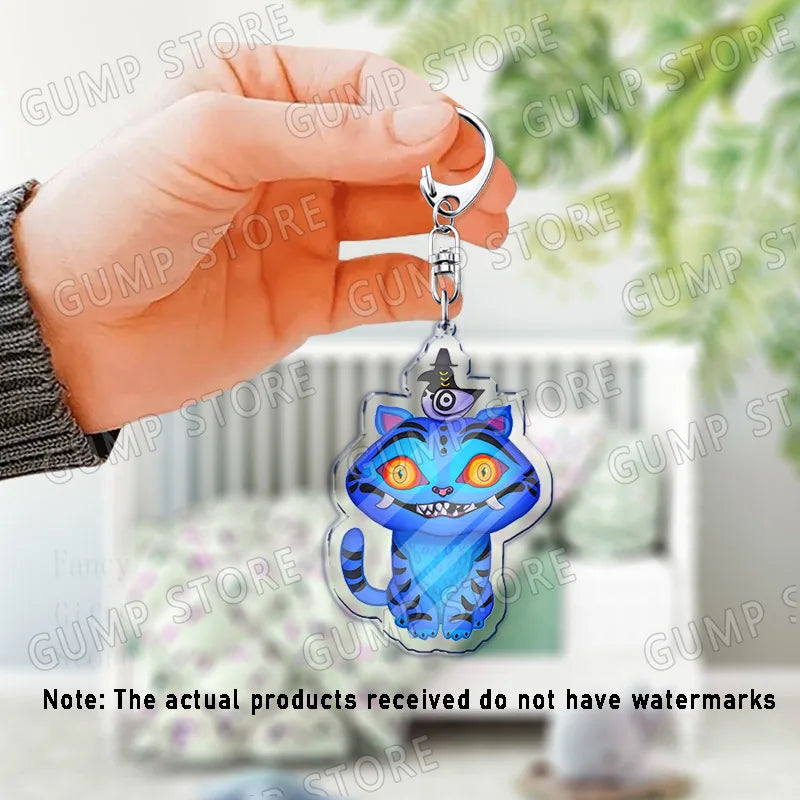 Llavero K-Pop Demon Hunters | Accesorio divertido y coleccionable con personajes Huntrix, Saja, Rumi, Zoey, Jinu y Derpy Tiger. Ideal como regalo, adorno para mochilas o llaves, perfecto para fans que quieren mostrar su estil