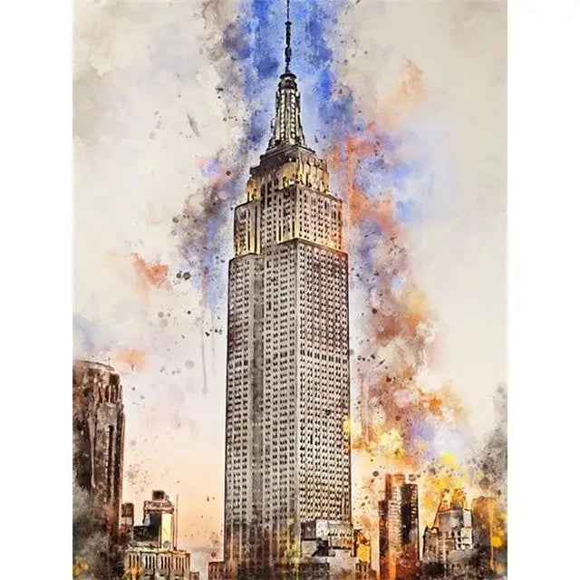 “Lienzo Decorativo de Edificios Famosos del Mundo | Pintura Escénica de Ciudad y Paisaje Urbano, Impresión en Póster para Pared, Arte Moderno para Sala de Estar y Hogar.”