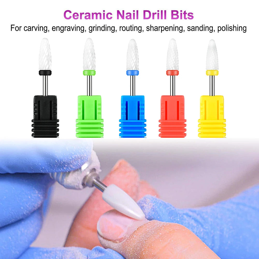 Brocas de Carburo para Torno Eléctrico – 67 Estilos | Cortadores de cerámica y carburo de alta calidad para manicura y pedicura. Ideales para retirar gel, acrílico y pulir uñas con precisión y rapidez.