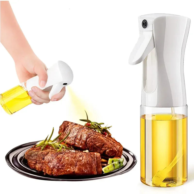 “Botella Pulverizadora de Aceite y Vinagre 200/300/500ml | Ideal para Cocina, Barbacoa y Horneado, Permite Rociar Aceite de Oliva y Otros Líquidos de Forma Uniforme, Incluye Cepillo para Mayor Comodidad.”