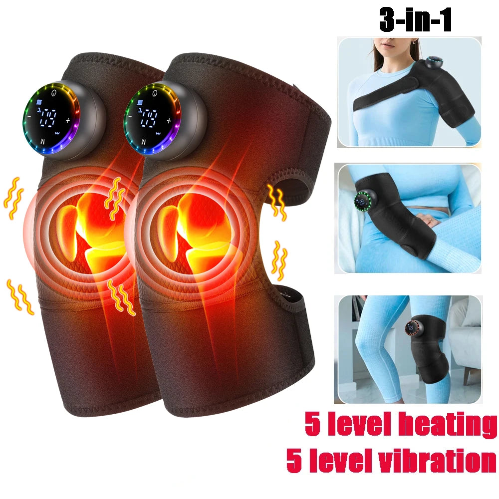 Alivio inmediato para tus articulaciones
El Masajeador Eléctrico Térmico para Rodillas, Hombros y Codos combina calor y vibración para mejorar la circulación sanguínea, reducir el dolor y relajar los músculos.