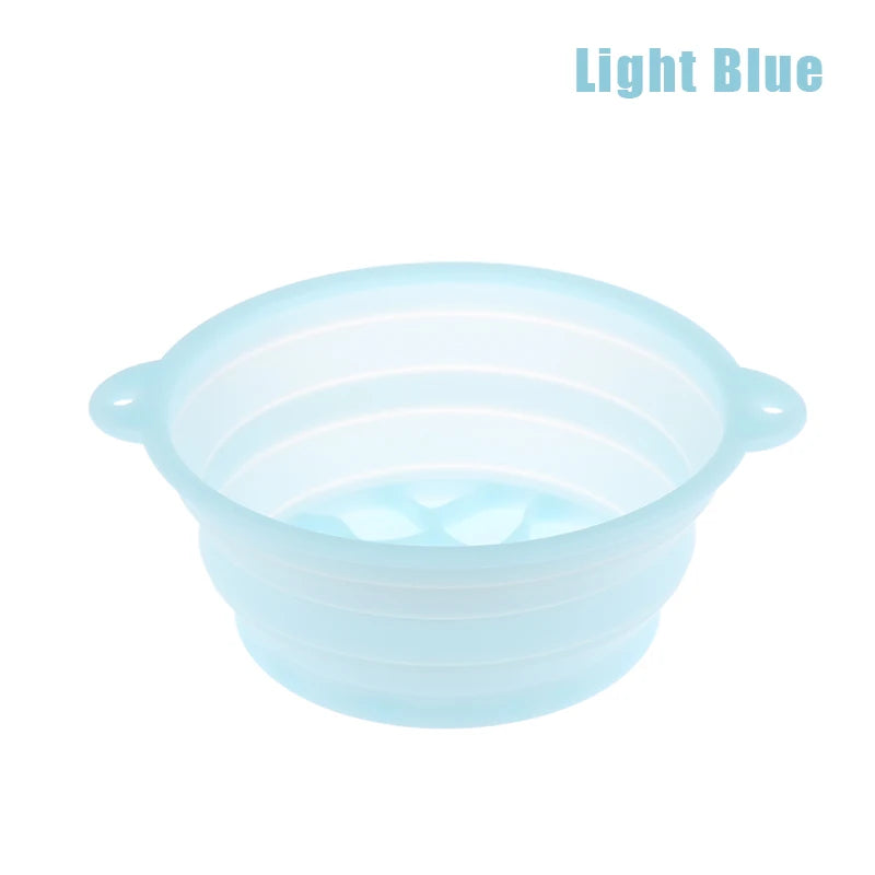 Disfruta de un cuidado facial refrescante en cualquier lugar con este bowl de hielo facial plegable de silicona.