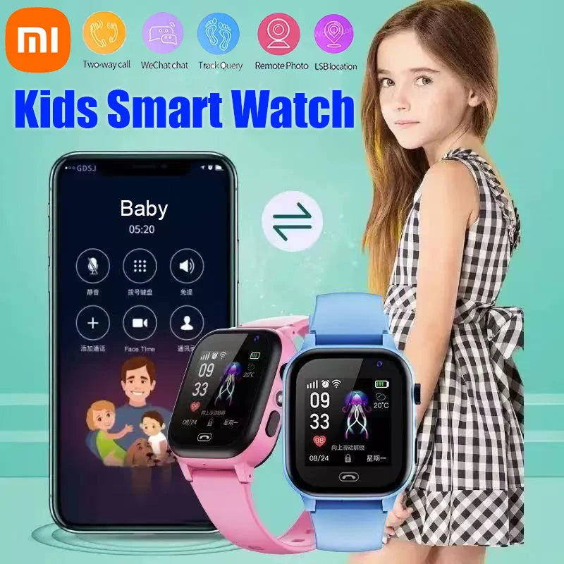 Reloj inteligente Xiaomi para niños, nueva ubicación, videollamada, tarjeta SIM 5G, reloj inteligente para niños, SOS, GPS, cámara, reloj impermeable.
