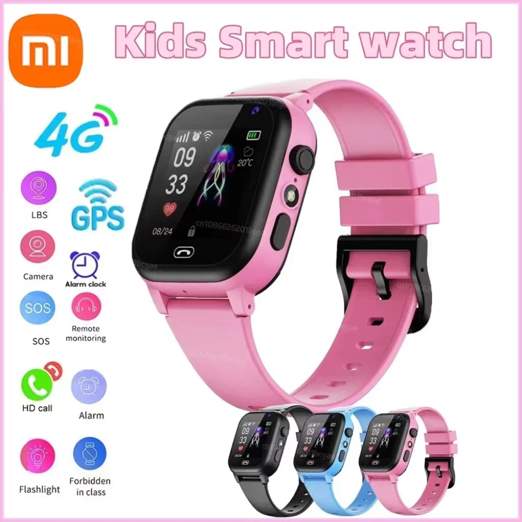 Reloj inteligente Xiaomi para niños, nueva ubicación, videollamada, tarjeta SIM 5G, reloj inteligente para niños, SOS, GPS, cámara, reloj impermeable.