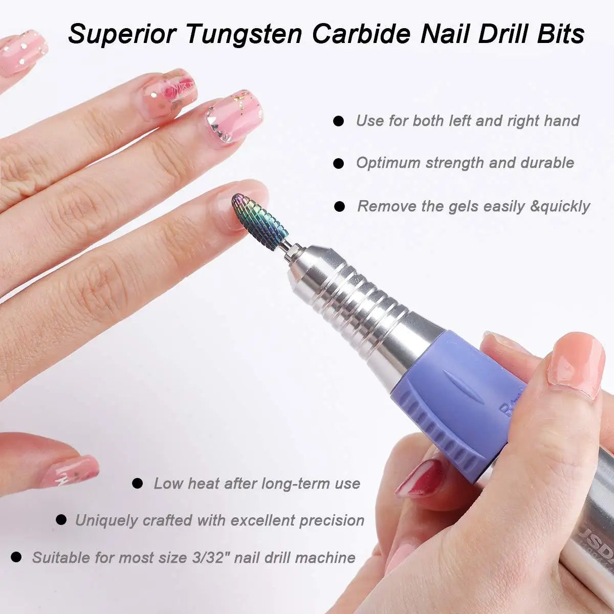 Brocas de Carburo para Torno Eléctrico – 67 Estilos | Cortadores de cerámica y carburo de alta calidad para manicura y pedicura. Ideales para retirar gel, acrílico y pulir uñas con precisión y rapidez.