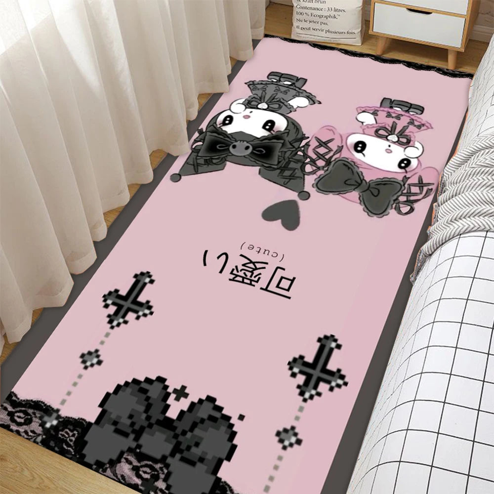 Alfombra de animación Disney MINISO Sanrio Kuromi para el hogar, sala de estar, dormitorio, sofá.