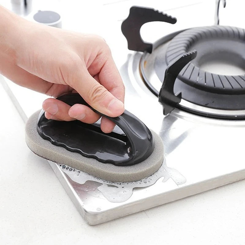 “Cepillo de Cocina Reutilizable con Esponja Abrasiva | Multiuso y Lavable, Perfecto para Eliminar Óxido, Manchas y Residuos de Ollas, Sartenes y Superficies de Cocina, con Mango Ergonómico para Mayor Comodidad.”