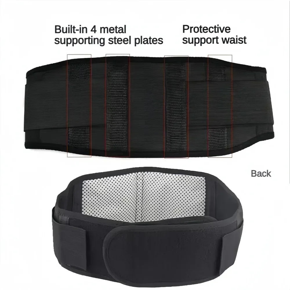 🔥 Cinturón Lumbar con Turmalina | Calor y Terapia Magnética.Alivia la tensión y cuida tu espalda con este cinturón ajustable de soporte lumbar. Gracias a la turmalina y la terapia magnética, proporciona calor terapéu