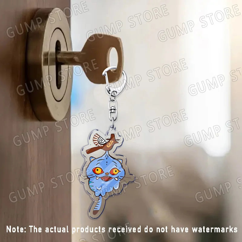 Llavero K-Pop Demon Hunters | Accesorio divertido y coleccionable con personajes Huntrix, Saja, Rumi, Zoey, Jinu y Derpy Tiger. Ideal como regalo, adorno para mochilas o llaves, perfecto para fans que quieren mostrar su estil