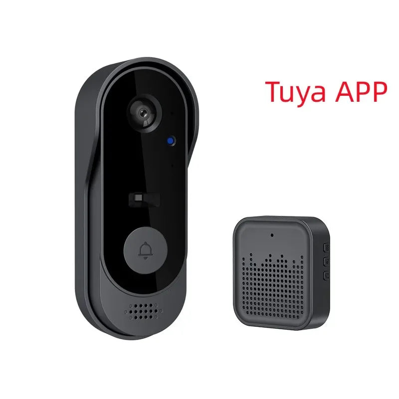 ¡Dale un toque de tecnología avanzada y seguridad a tu entrada! El Timbre Inalámbrico Tuya con cámara HD, Wifi, Intercomunicador de Seguridad, Visión Nocturna y Comunicación Bidireccional. Resistente al agua.