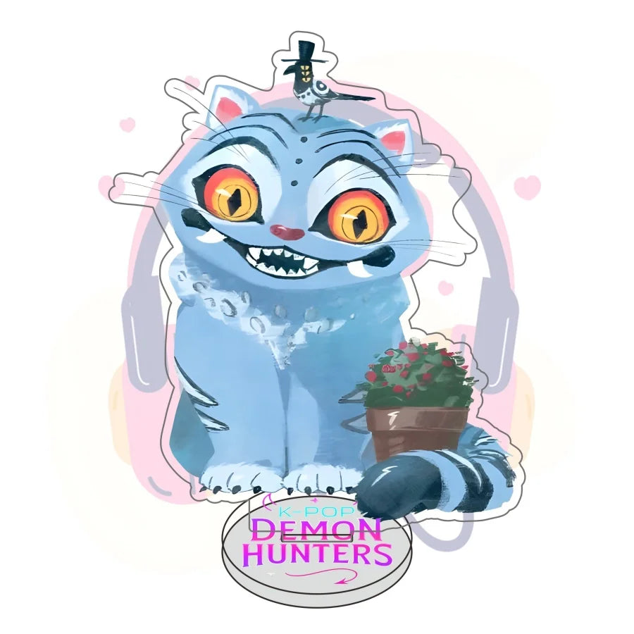 Figura Acrílica de Anime/K-Pop Demon Hunters | Soporte decorativo original para mesa, ideal para exhibir personajes favoritos. Perfecto para coleccionistas y fanáticos que buscan un toque único en su espacio.