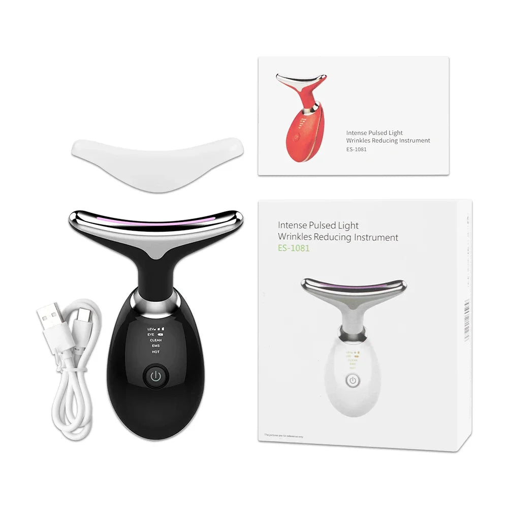 ¡Rejuvenece tu piel sin cirugías!
Con el Dispositivo Facial y Cuello EMS con Luz LED elimina la papada, reduce arrugas y reafirma la piel en minutos.