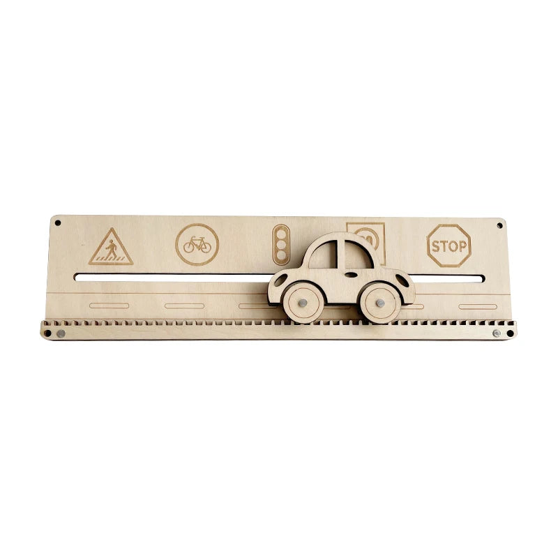 Tablero Montessori Busy Board DIY | Juguete educativo de madera con accesorios sensoriales que estimulan la motricidad fina, la concentración y el aprendizaje práctico. Ideal para que los niños jueguen, exploren y desarrol