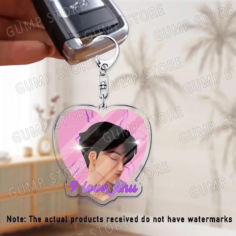 Llavero K-Pop Demon Hunters | Accesorio divertido y coleccionable con personajes Huntrix, Saja, Rumi, Zoey, Jinu y Derpy Tiger. Ideal como regalo, adorno para mochilas o llaves, perfecto para fans que quieren mostrar su estil