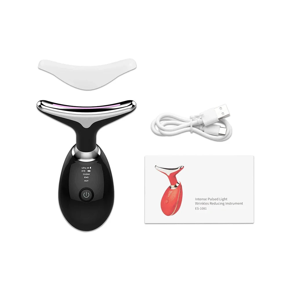 ¡Rejuvenece tu piel sin cirugías!
Con el Dispositivo Facial y Cuello EMS con Luz LED elimina la papada, reduce arrugas y reafirma la piel en minutos.