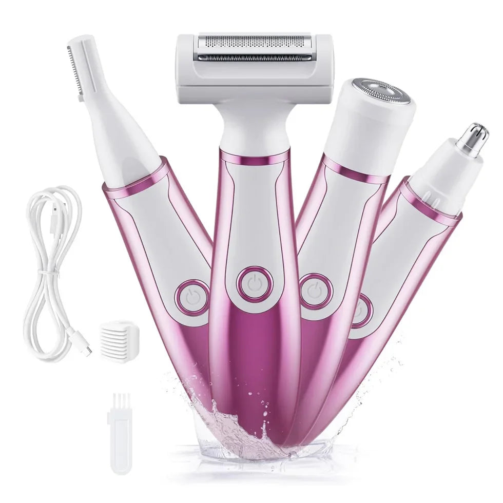 Depiladora 4 en 1 Recargable e Indolora ✨
Disfruta de una piel suave y perfecta con esta afeitadora multifuncional para mujeres, diseñada para cuidar cada parte de tu cuerpo de manera cómoda y segura.