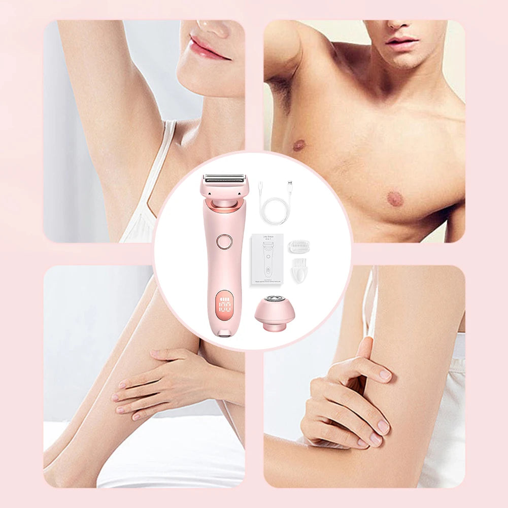 Depiladora Eléctrica Femenina 2 en 1 IPX7 Impermeable ✨
Consigue una piel suave y libre de vello en minutos con esta práctica y elegante afeitadora recargable para mujeres, perfecta para todo el cuerpo.