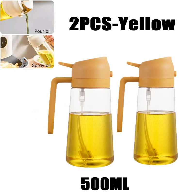 “Botella Pulverizadora de Aceite y Vinagre 200/300/500ml | Ideal para Cocina, Barbacoa y Horneado, Permite Rociar Aceite de Oliva y Otros Líquidos de Forma Uniforme, Incluye Cepillo para Mayor Comodidad.”