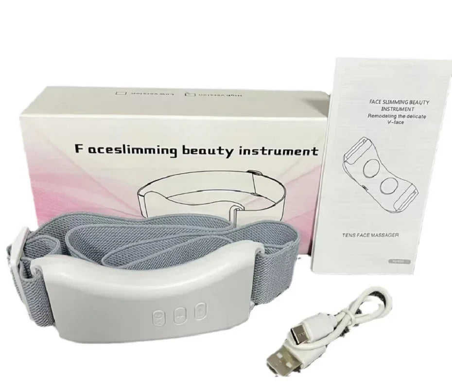 🔥 Masajeador Facial EMS | Reduce Doble Barbilla & Lifting en V. Redefine tu rostro y di adiós a la doble barbilla con este cinturón reafirmante facial. Gracias a la tecnología EMS de microcorriente, la vibración de est