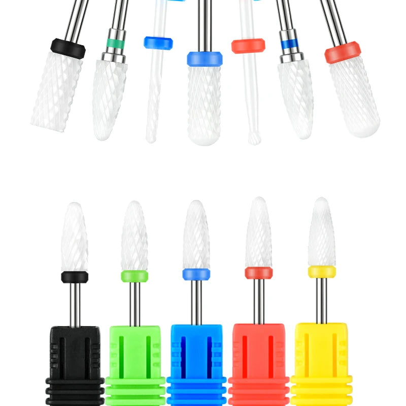 Brocas de Carburo para Torno Eléctrico – 67 Estilos | Cortadores de cerámica y carburo de alta calidad para manicura y pedicura. Ideales para retirar gel, acrílico y pulir uñas con precisión y rapidez.