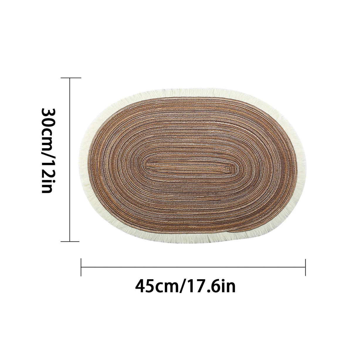 “Juego de 4 Manteles Individuales Ovalados | Protectores de Mesa Resistentes al Calor, Antideslizantes y Fáciles de Lavar, Ideales para Comedor, Cocina o Reuniones Familiares.”