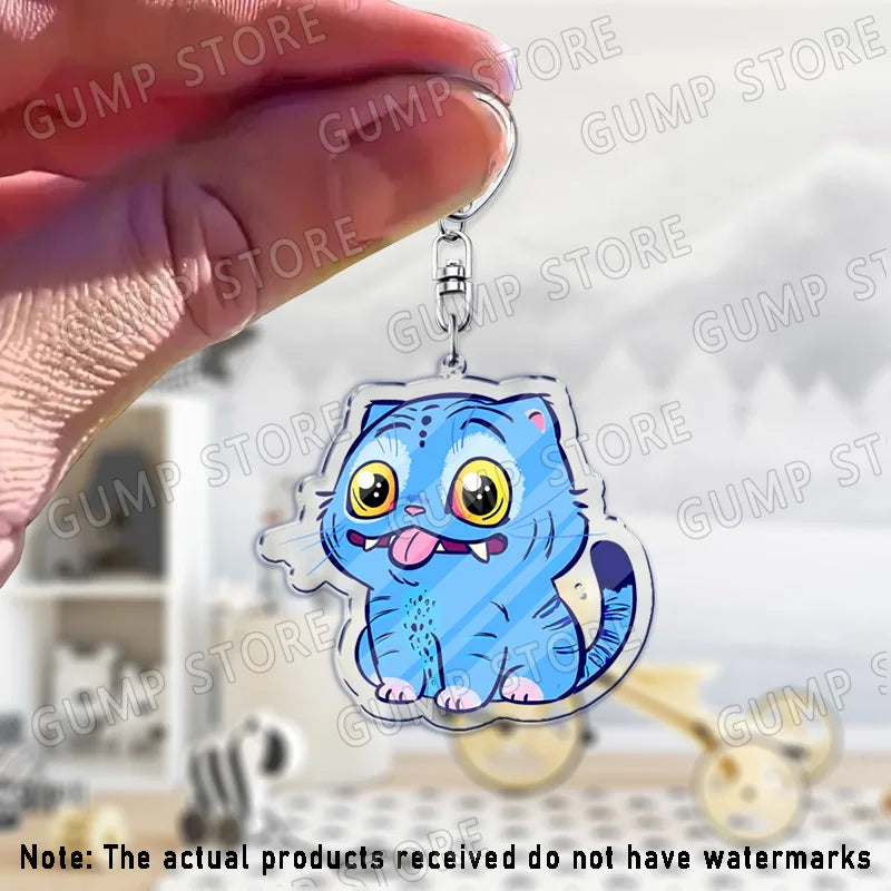 Llavero K-Pop Demon Hunters | Accesorio divertido y coleccionable con personajes Huntrix, Saja, Rumi, Zoey, Jinu y Derpy Tiger. Ideal como regalo, adorno para mochilas o llaves, perfecto para fans que quieren mostrar su estil