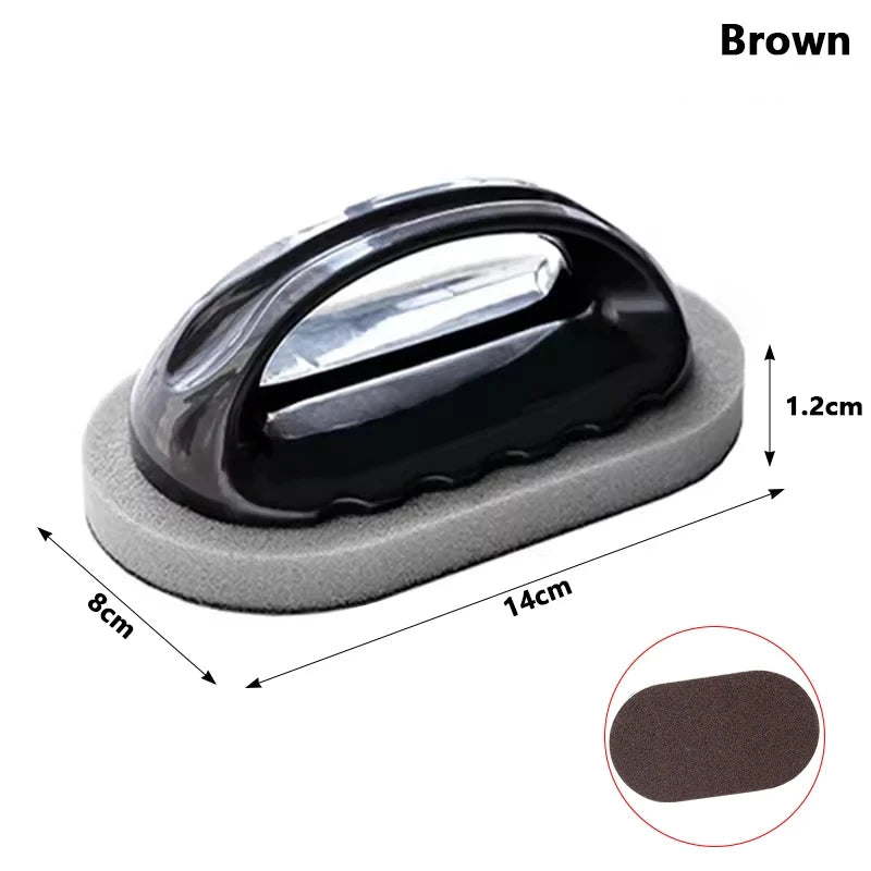 “Cepillo de Cocina Reutilizable con Esponja Abrasiva | Multiuso y Lavable, Perfecto para Eliminar Óxido, Manchas y Residuos de Ollas, Sartenes y Superficies de Cocina, con Mango Ergonómico para Mayor Comodidad.”