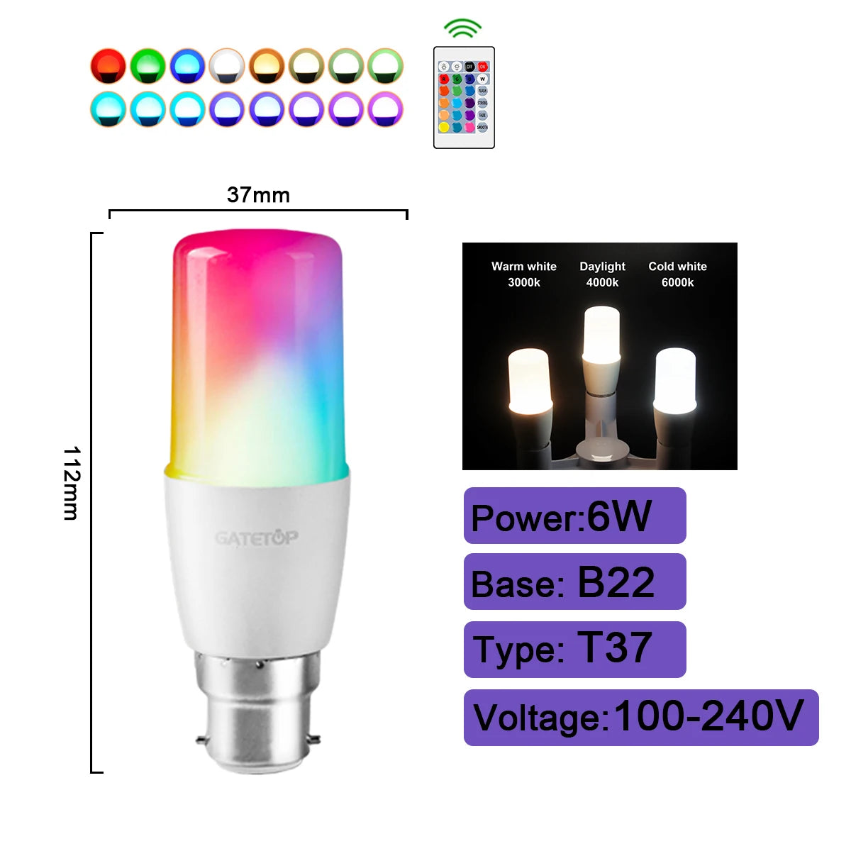 ¡Transforma tu hogar con iluminación inteligente y personalizada! Las bombillas LED inteligentes Tuya WiFi GU10 ofrecen una experiencia de iluminación totalmente nueva. 2 y 4 piezas.