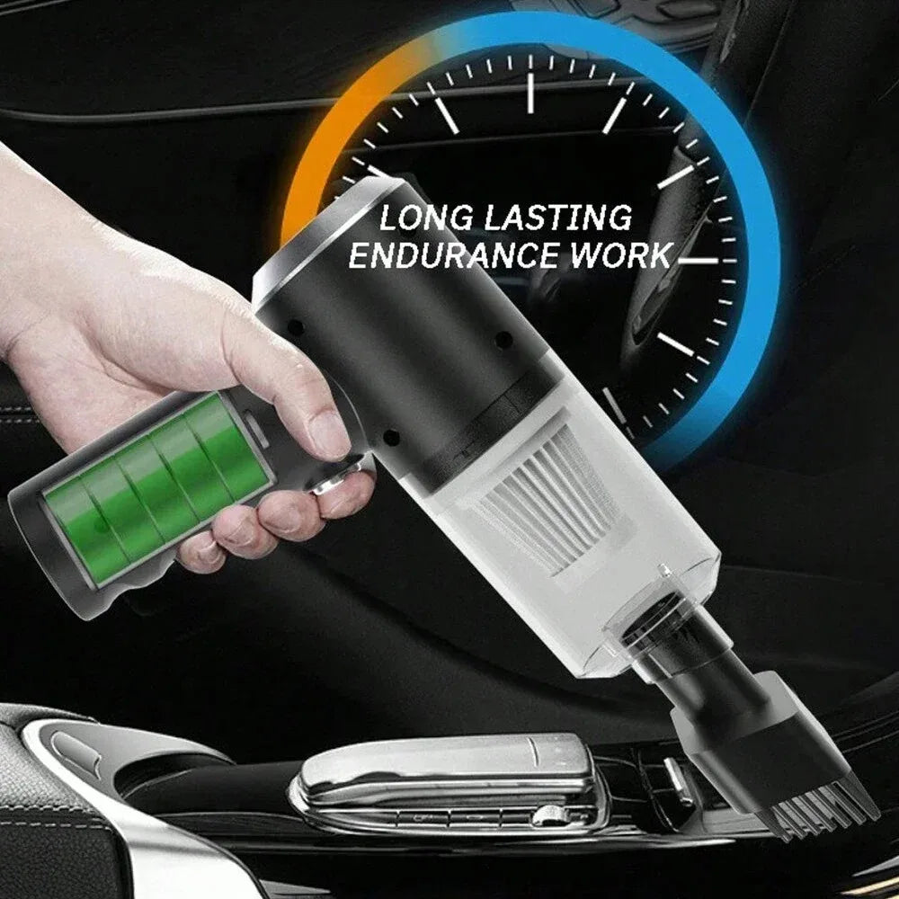 Aspiradora combinada de succión y soplado integrada 3 en 1, aspiradora doméstica con carga USB, puedes usarla en tu automóvil y más.
