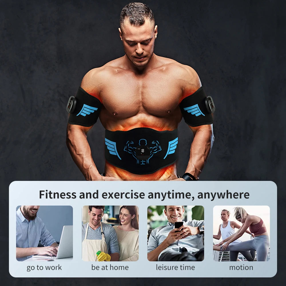 🔥 Cinturón Abdominal EMS | Tonificador & Estimulador Muscular.Lleva tu entrenamiento al siguiente nivel con este cinturón tonificador abdominal EMS. Diseñado para estimular los músculos mediante impulsos eléctricos,