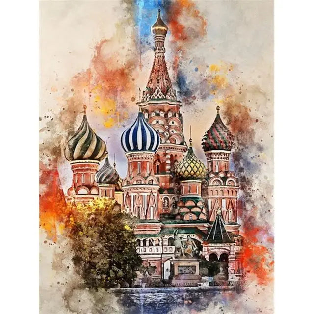 “Lienzo Decorativo de Edificios Famosos del Mundo | Pintura Escénica de Ciudad y Paisaje Urbano, Impresión en Póster para Pared, Arte Moderno para Sala de Estar y Hogar.”