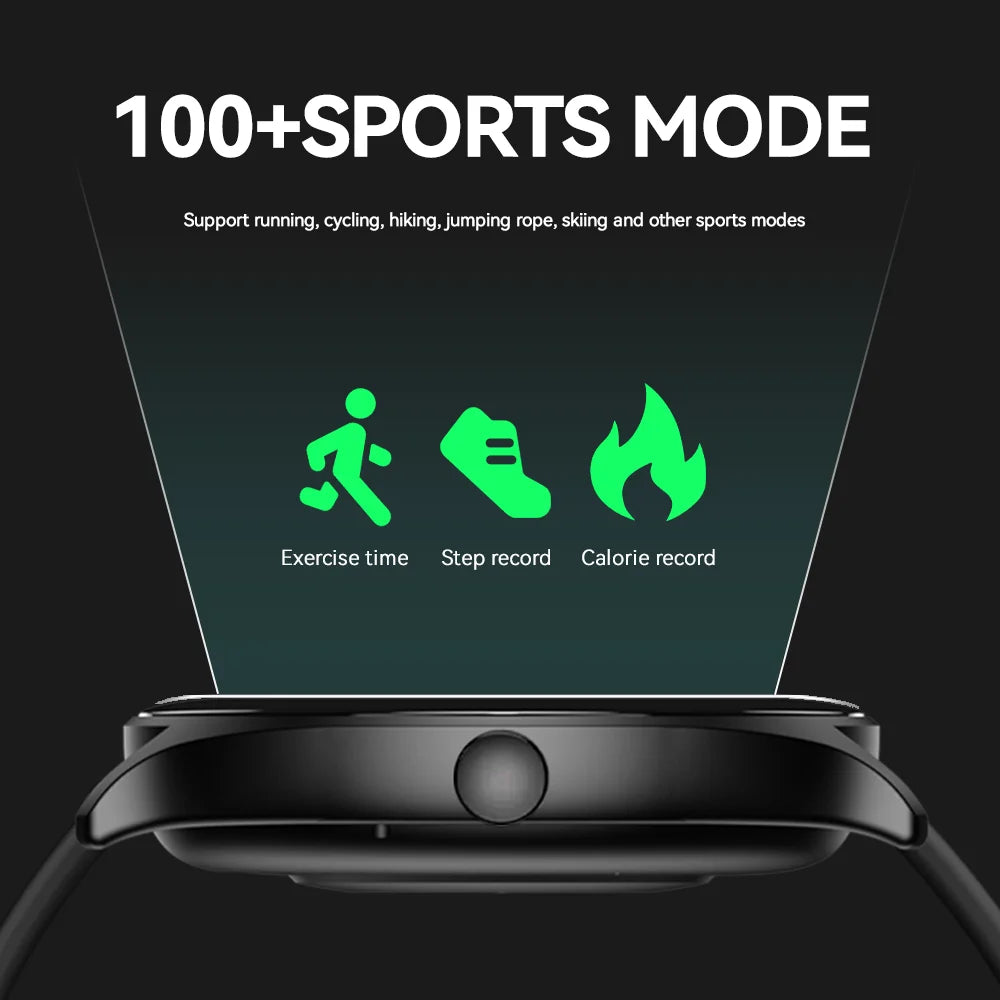 Rendimiento y estilo en un solo relojEl Smartwatch LAXASFIT 2025 combina deporte, salud y conectividad en un diseño resistente al agua IP68. Con llamadas Bluetooth y compatible con Android e iOS.