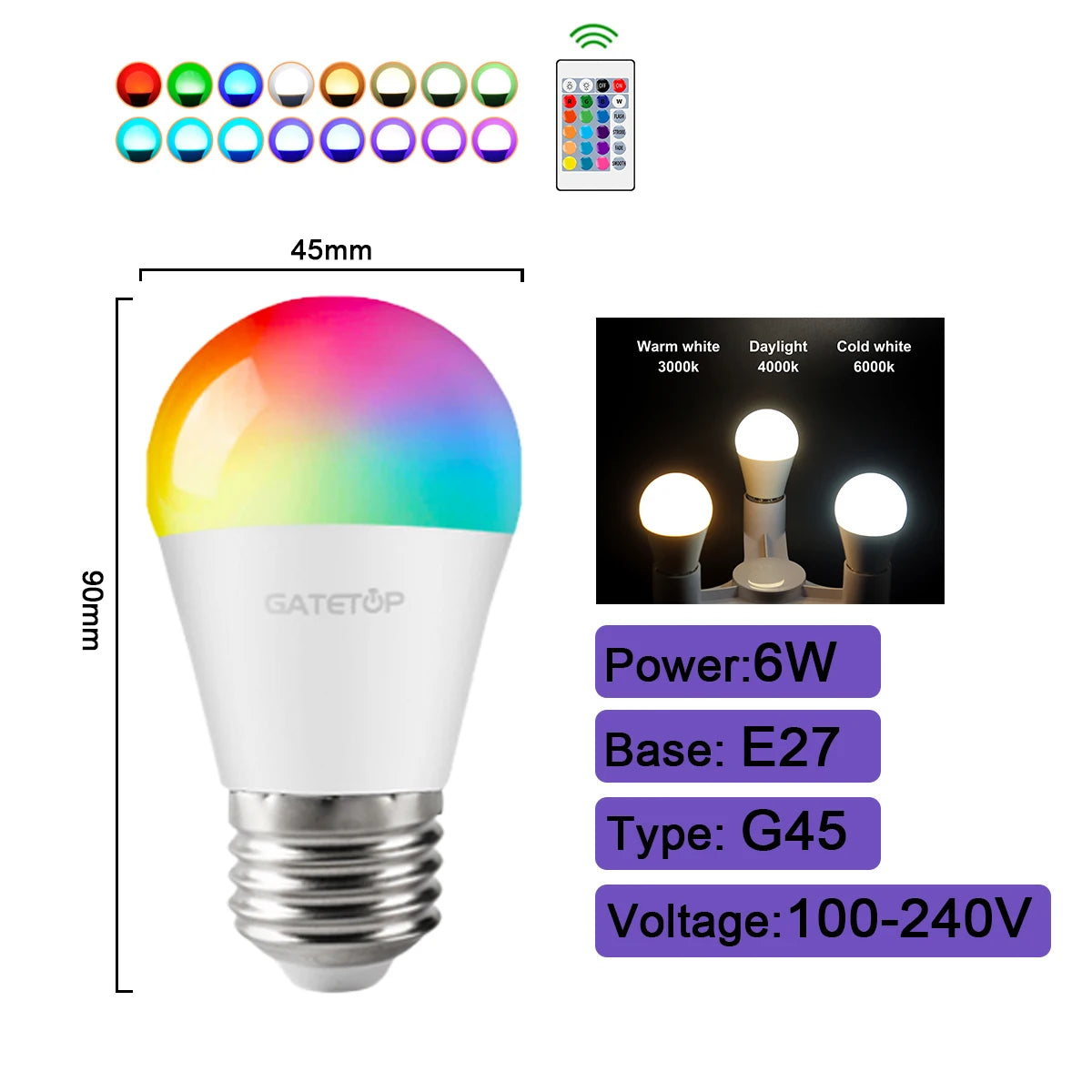 ¡Transforma tu hogar con iluminación inteligente y personalizada! Las bombillas LED inteligentes Tuya WiFi GU10 ofrecen una experiencia de iluminación totalmente nueva. 2 y 4 piezas.