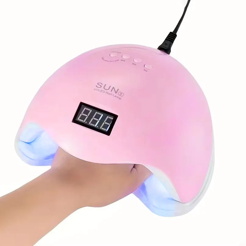 La LINMANDA SUN5 Lámpara LED UV 48W es perfecta para un secado rápido y profesional de uñas en gel. Su potente luz LED garantiza un acabado uniforme y duradero