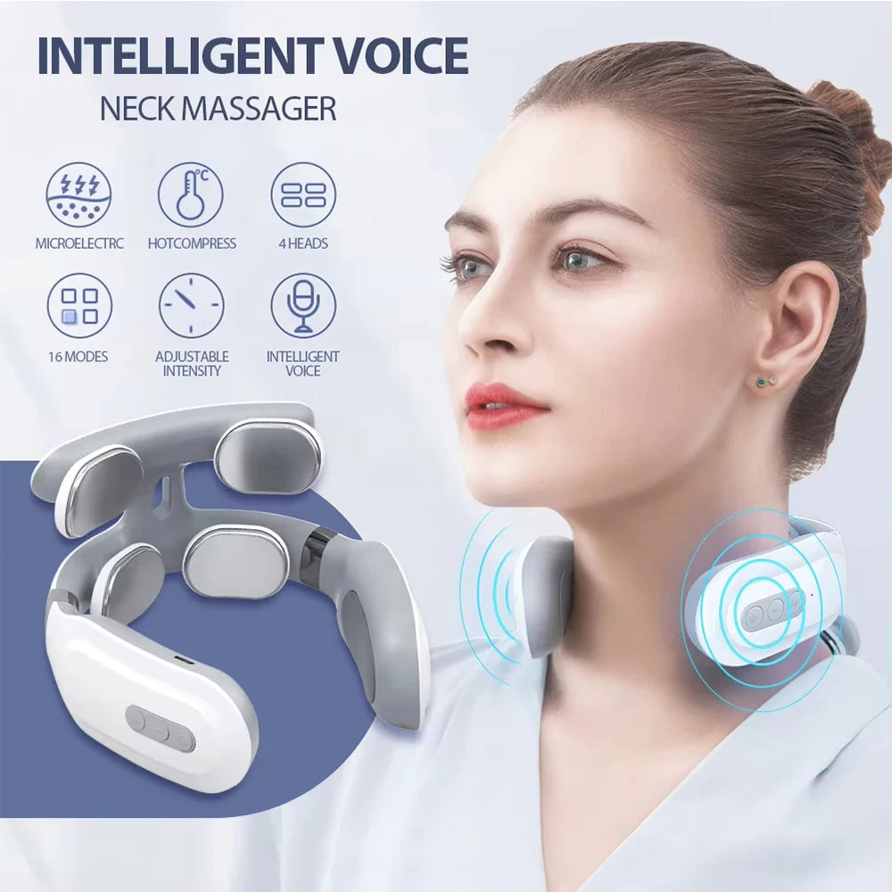 Masajeador Inteligente de Cuello Portátil – Alivio del Dolor Cervical con Tecnología Avanzada
Relaja tu cuello donde sea que estés con el Masajeador Inteligente de Cuello, un dispositivo portátil, recargable y altamente