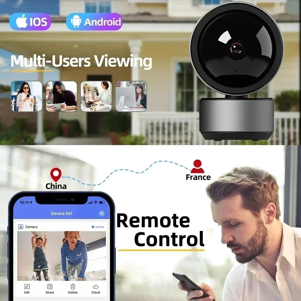 ¡Eleva la seguridad de tu hogar a un nivel superior con la nueva cámara IP Tuya de 5MP! Con alta resolución, audio bidireccional, seguimiento automático y visibilidad nocturna avanzada